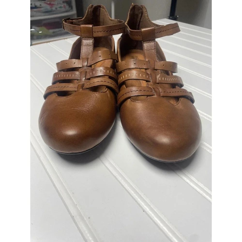 Rockport Cobb Hill Gracie Brown Leather Flats Women's 9W